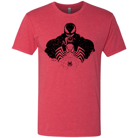 T-Shirts Vintage Red / Small Dark Spider Shadow Men's Triblend T-Shirt