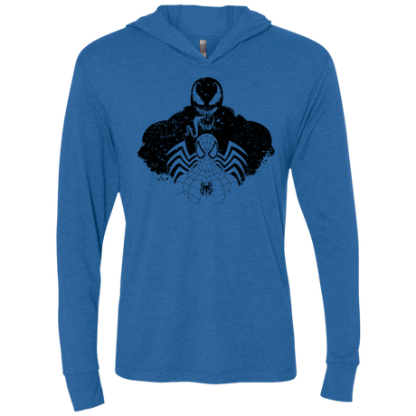 T-Shirts Vintage Royal / X-Small Dark Spider Shadow Triblend Long Sleeve Hoodie Tee