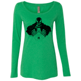 T-Shirts Envy / Small Dark Spider Shadow Women's Triblend Long Sleeve Shirt