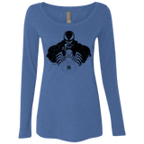 T-Shirts Vintage Royal / Small Dark Spider Shadow Women's Triblend Long Sleeve Shirt