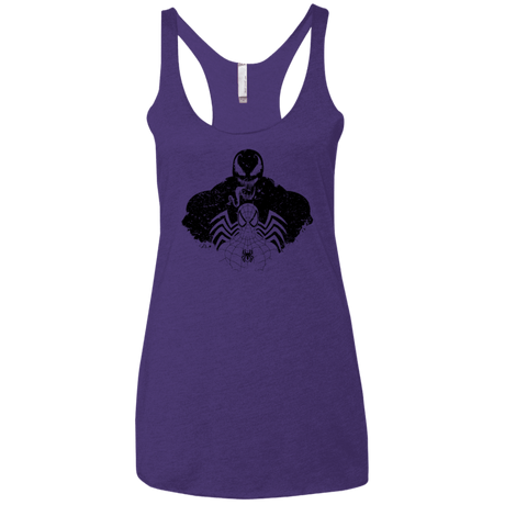 T-Shirts Purple / X-Small Dark Spider Shadow Women's Triblend Racerback Tank