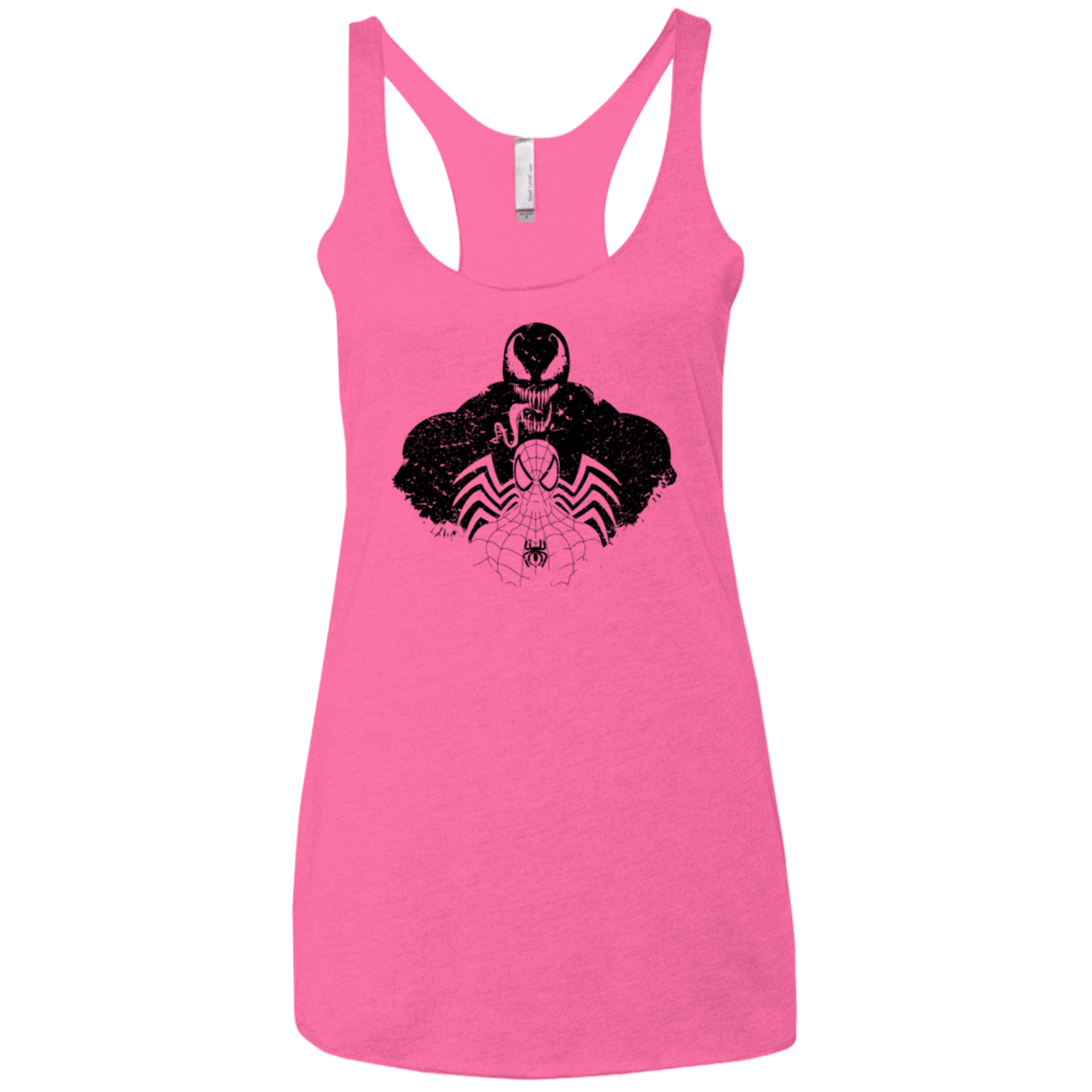 T-Shirts Vintage Pink / X-Small Dark Spider Shadow Women's Triblend Racerback Tank