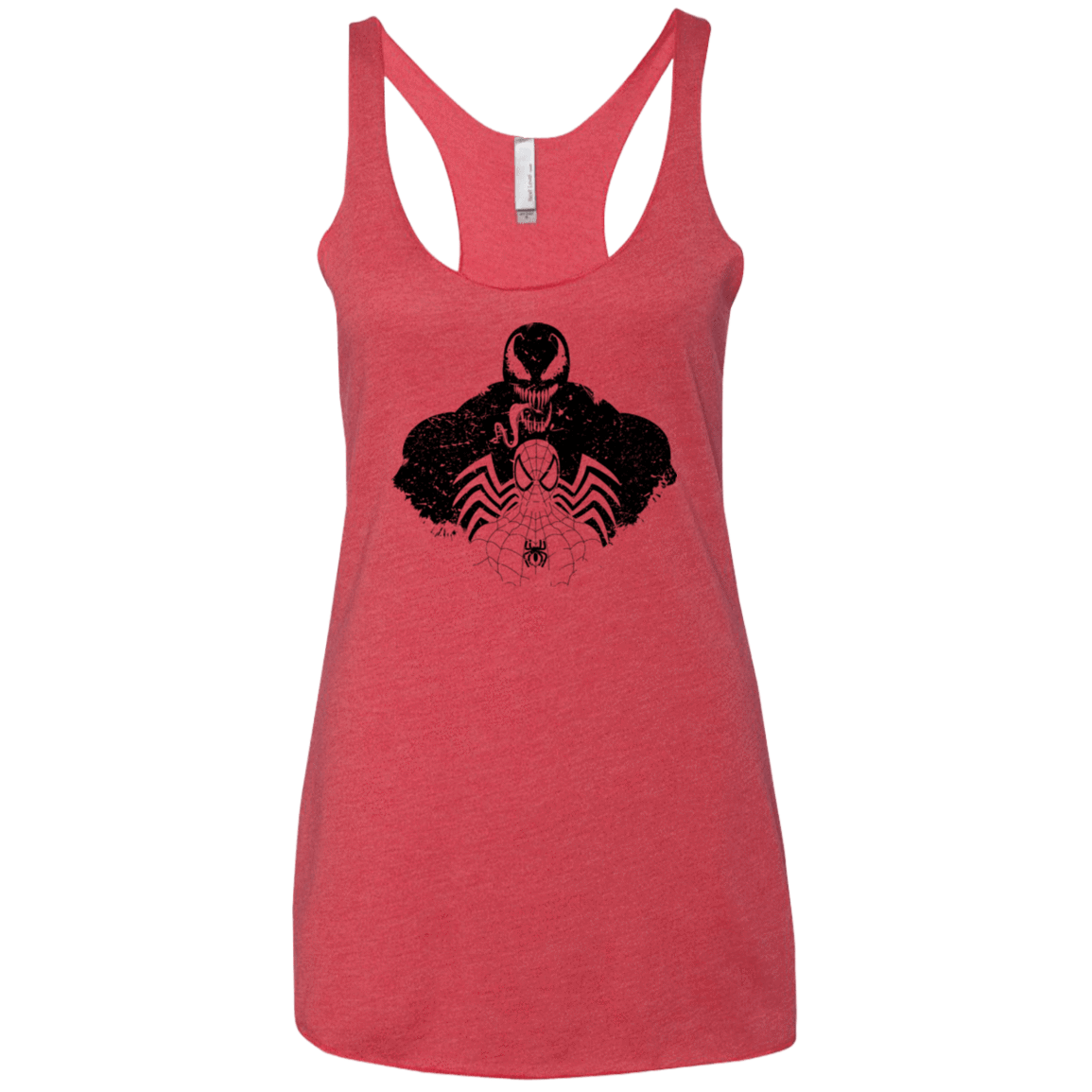 T-Shirts Vintage Red / X-Small Dark Spider Shadow Women's Triblend Racerback Tank