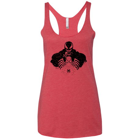 T-Shirts Vintage Red / X-Small Dark Spider Shadow Women's Triblend Racerback Tank