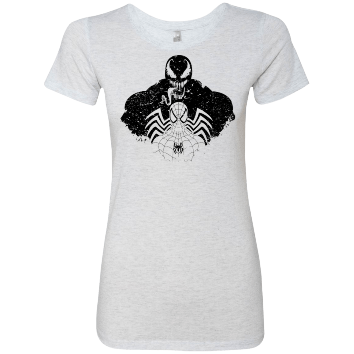 T-Shirts Heather White / Small Dark Spider Shadow Women's Triblend T-Shirt