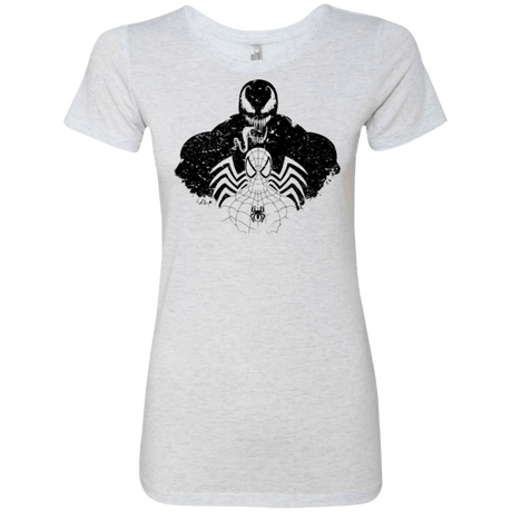 T-Shirts Heather White / Small Dark Spider Shadow Women's Triblend T-Shirt