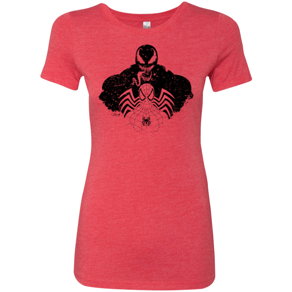 T-Shirts Vintage Red / Small Dark Spider Shadow Women's Triblend T-Shirt