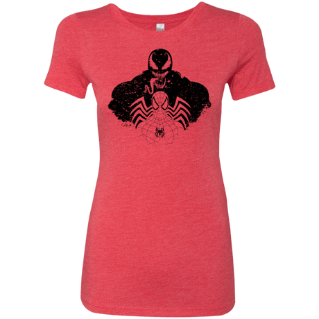 T-Shirts Vintage Red / Small Dark Spider Shadow Women's Triblend T-Shirt