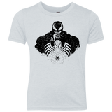 T-Shirts Heather White / YXS Dark Spider Shadow Youth Triblend T-Shirt