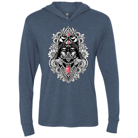 T-Shirts Indigo / X-Small Dark Spirit Triblend Long Sleeve Hoodie Tee