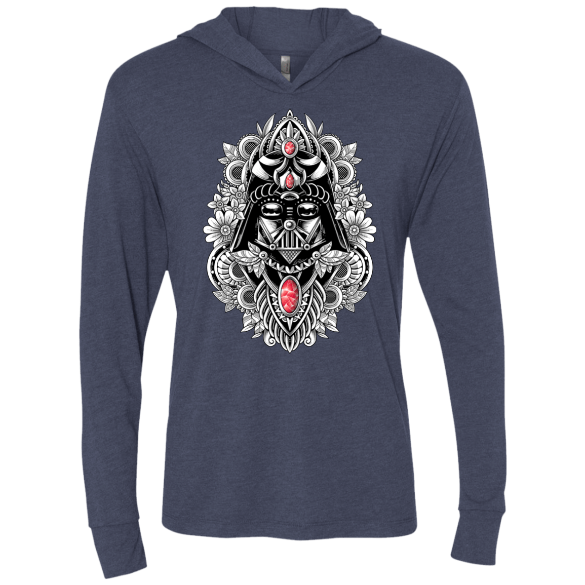 T-Shirts Vintage Navy / X-Small Dark Spirit Triblend Long Sleeve Hoodie Tee