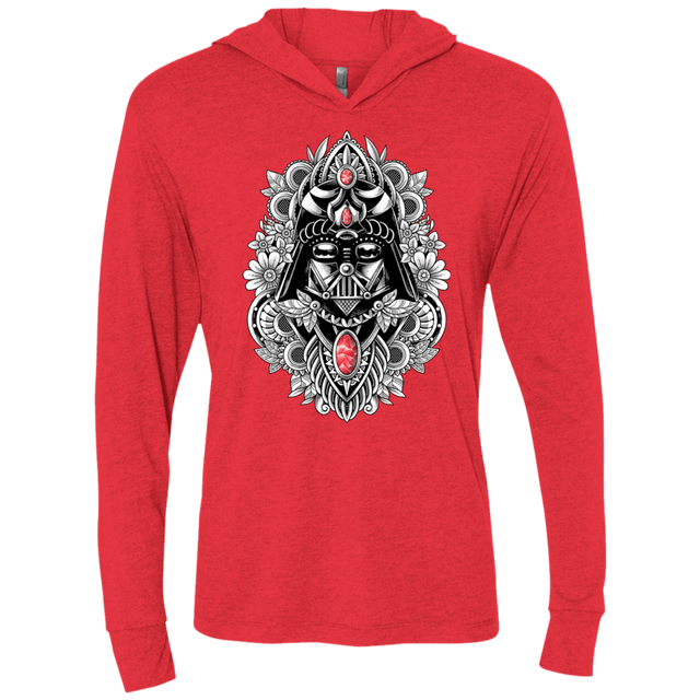 T-Shirts Vintage Red / X-Small Dark Spirit Triblend Long Sleeve Hoodie Tee