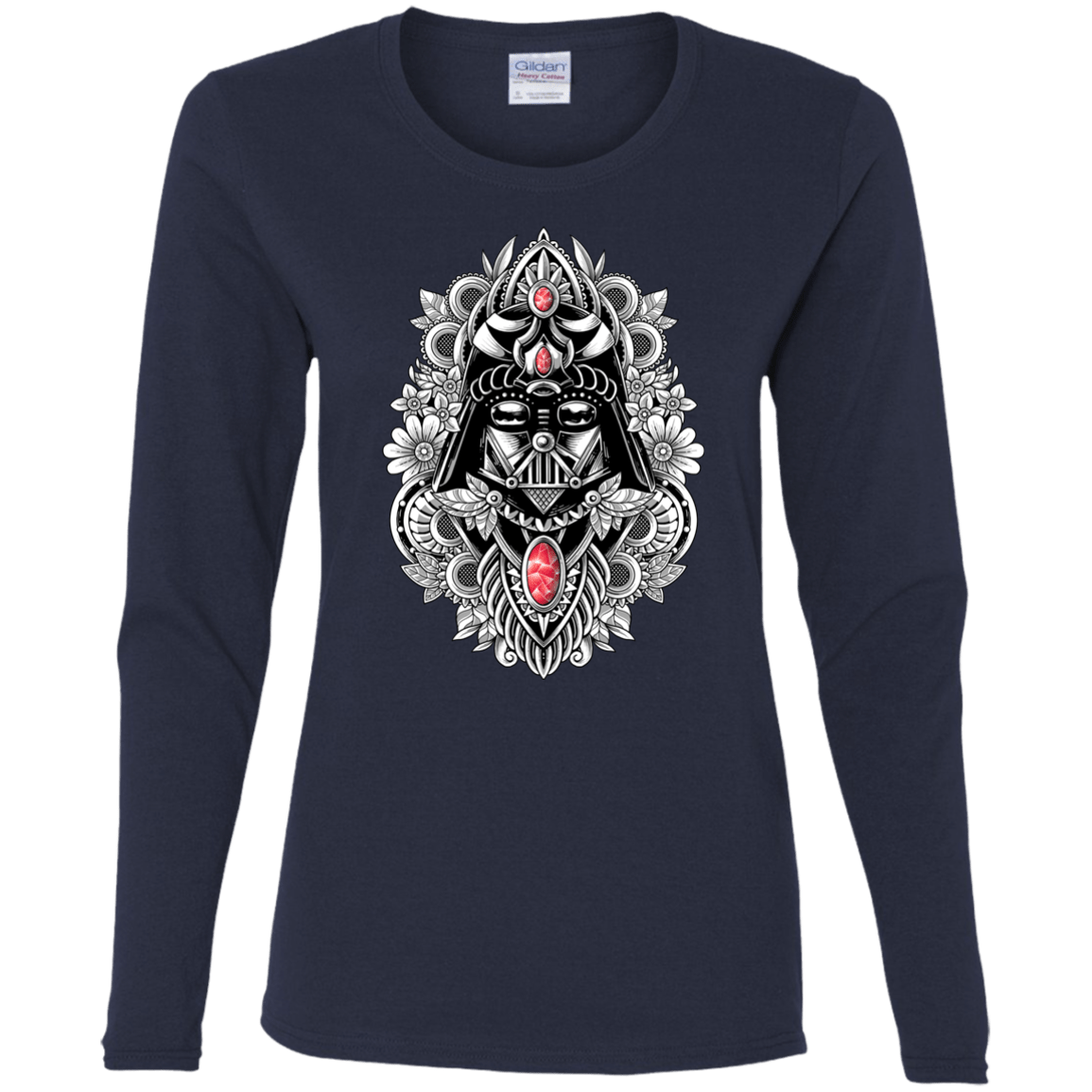 T-Shirts Navy / S Dark Spirit Women's Long Sleeve T-Shirt