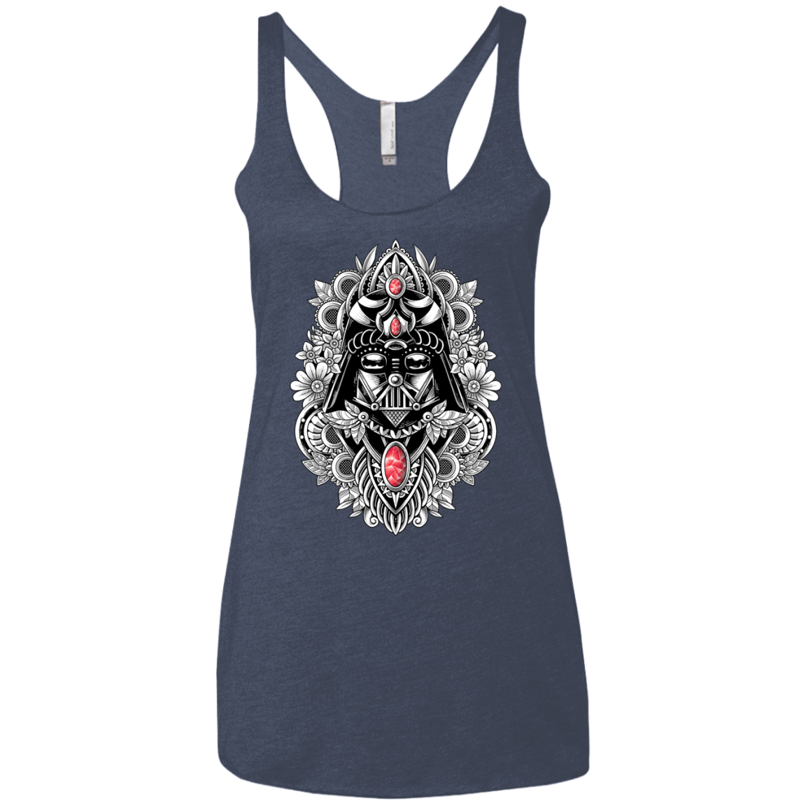 T-Shirts Vintage Navy / X-Small Dark Spirit Women's Triblend Racerback Tank