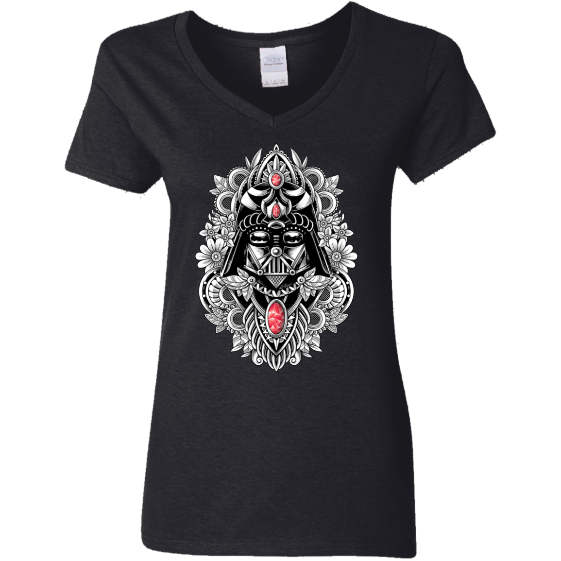 T-Shirts Black / S Dark Spirit Women's V-Neck T-Shirt