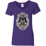 T-Shirts Purple / S Dark Spirit Women's V-Neck T-Shirt