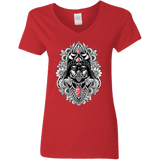 T-Shirts Red / S Dark Spirit Women's V-Neck T-Shirt