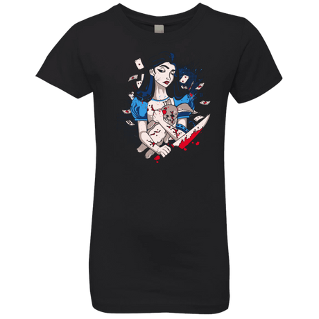 T-Shirts Black / YXS Dark Wonderland Girls Premium T-Shirt