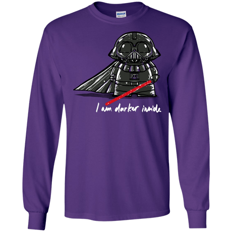 T-Shirts Purple / S Darker Inside Men's Long Sleeve T-Shirt