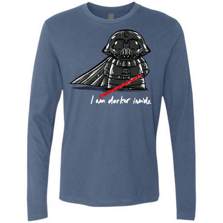 T-Shirts Indigo / S Darker Inside Men's Premium Long Sleeve