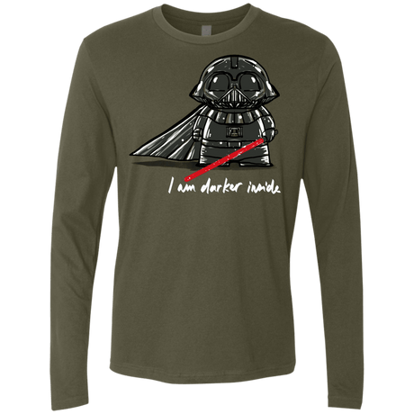 T-Shirts Military Green / S Darker Inside Men's Premium Long Sleeve