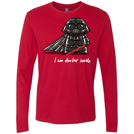 T-Shirts Red / S Darker Inside Men's Premium Long Sleeve