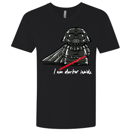 T-Shirts Black / X-Small Darker Inside Men's Premium V-Neck