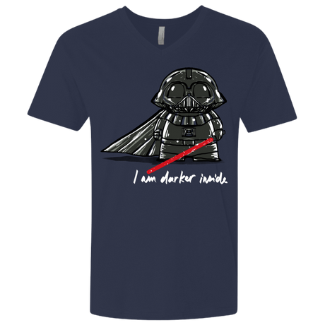 T-Shirts Midnight Navy / X-Small Darker Inside Men's Premium V-Neck