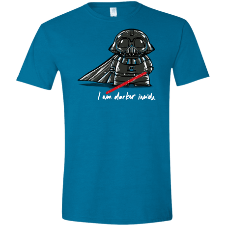 T-Shirts Antique Sapphire / S Darker Inside Men's Semi-Fitted Softstyle