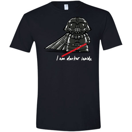 T-Shirts Black / X-Small Darker Inside Men's Semi-Fitted Softstyle