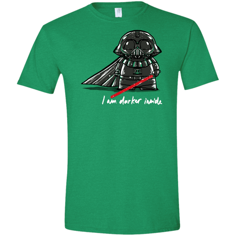 T-Shirts Heather Irish Green / S Darker Inside Men's Semi-Fitted Softstyle