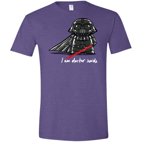 T-Shirts Heather Purple / S Darker Inside Men's Semi-Fitted Softstyle