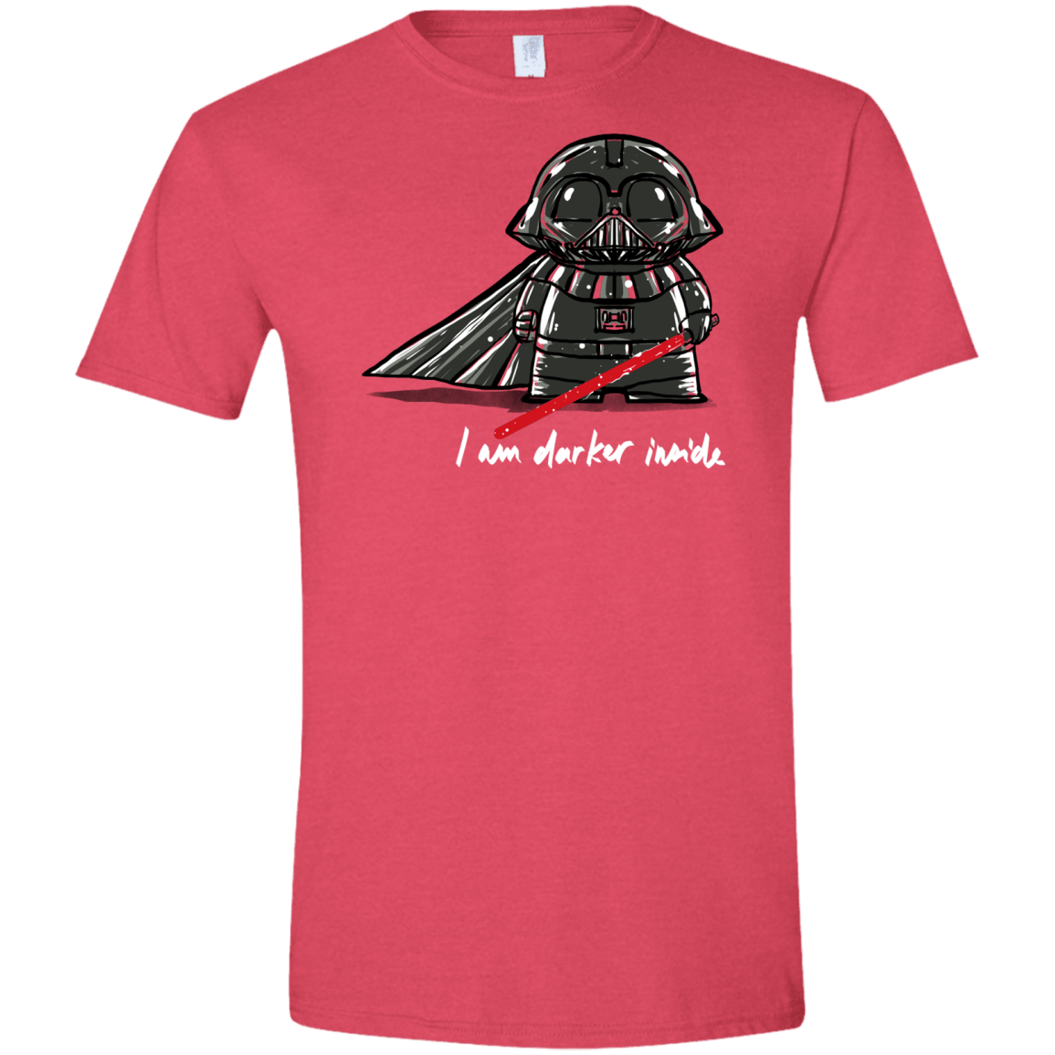 T-Shirts Heather Red / S Darker Inside Men's Semi-Fitted Softstyle