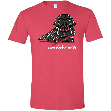 T-Shirts Heather Red / S Darker Inside Men's Semi-Fitted Softstyle