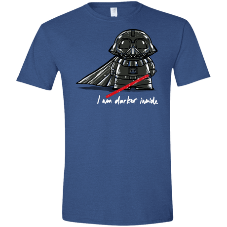 T-Shirts Heather Royal / X-Small Darker Inside Men's Semi-Fitted Softstyle