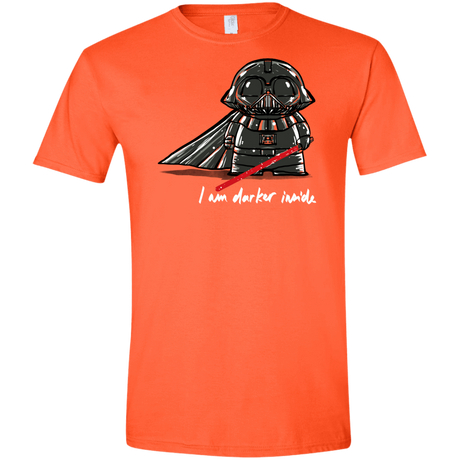 T-Shirts Orange / S Darker Inside Men's Semi-Fitted Softstyle