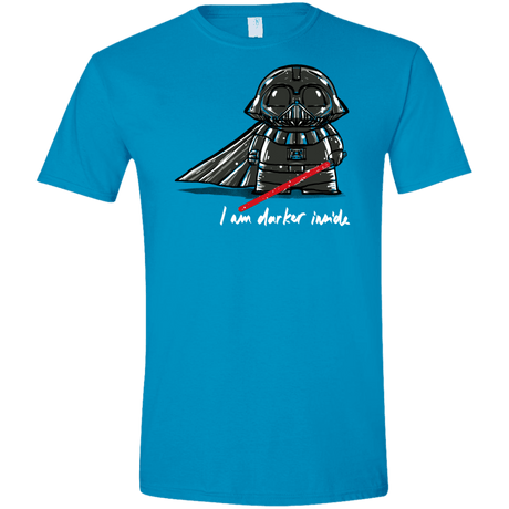 T-Shirts Sapphire / S Darker Inside Men's Semi-Fitted Softstyle