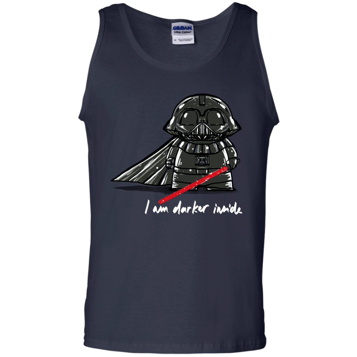 T-Shirts Navy / S Darker Inside Men's Tank Top