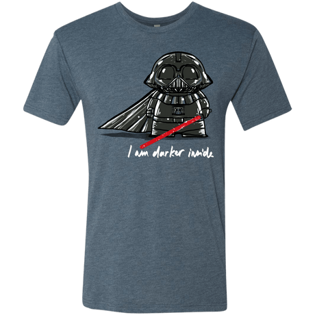 T-Shirts Indigo / S Darker Inside Men's Triblend T-Shirt