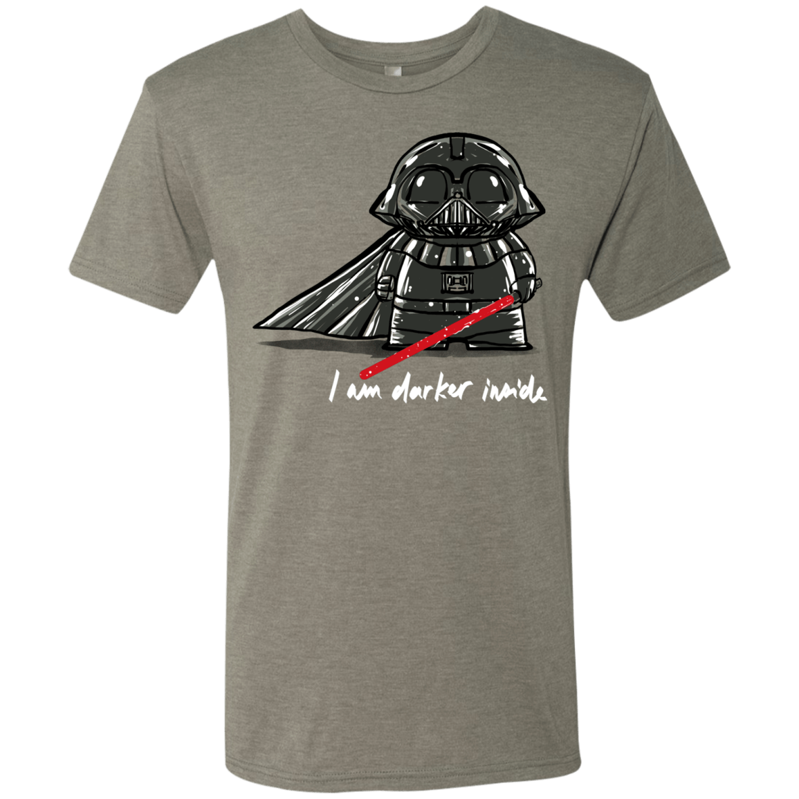 T-Shirts Venetian Grey / S Darker Inside Men's Triblend T-Shirt