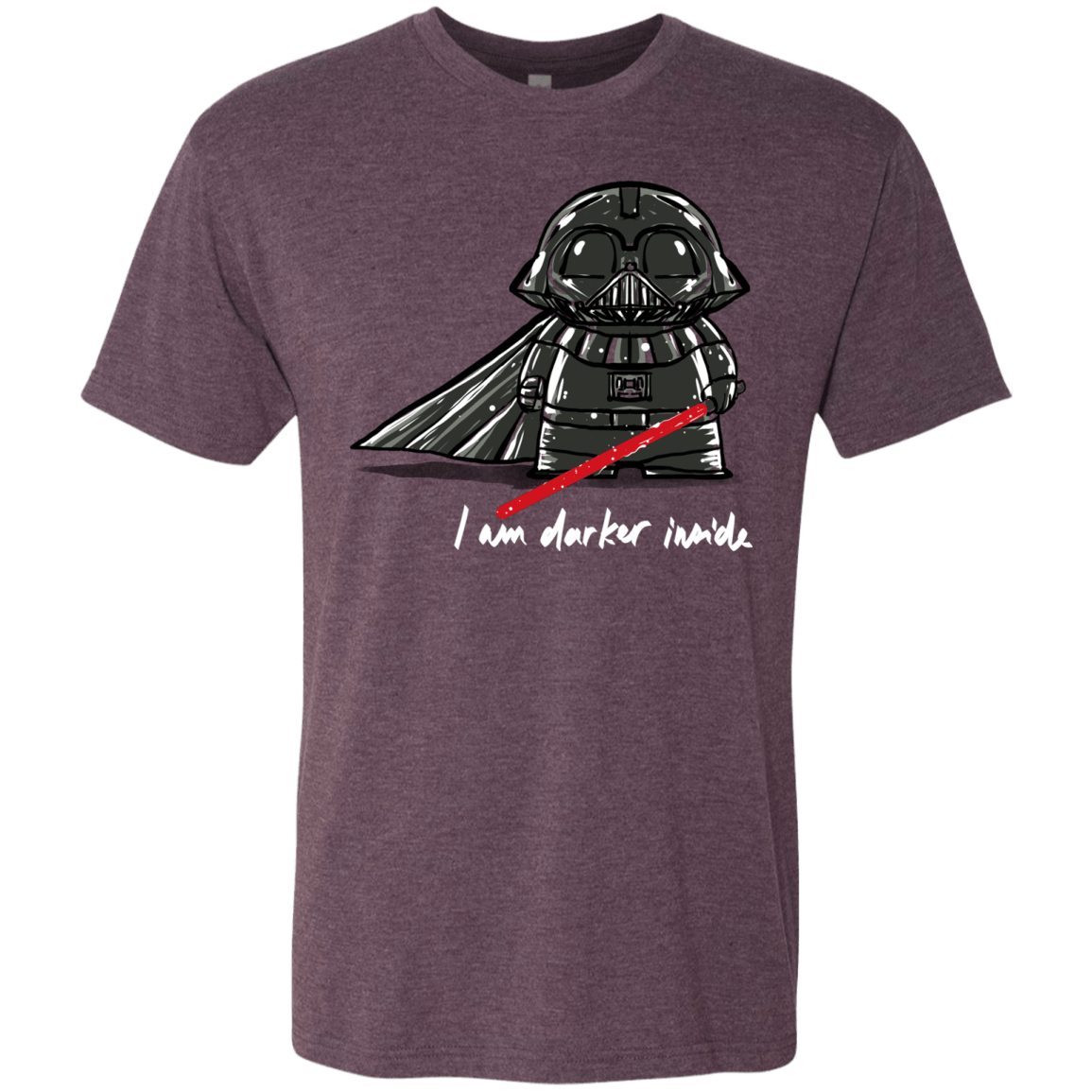 T-Shirts Vintage Purple / S Darker Inside Men's Triblend T-Shirt