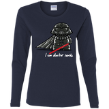 T-Shirts Navy / S Darker Inside Women's Long Sleeve T-Shirt