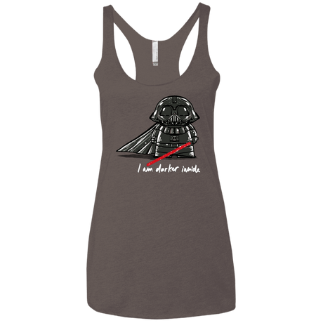 T-Shirts Macchiato / X-Small Darker Inside Women's Triblend Racerback Tank