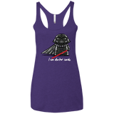 T-Shirts Purple Rush / X-Small Darker Inside Women's Triblend Racerback Tank