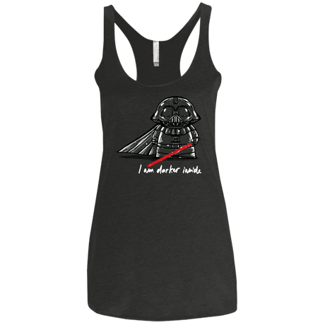 T-Shirts Vintage Black / X-Small Darker Inside Women's Triblend Racerback Tank