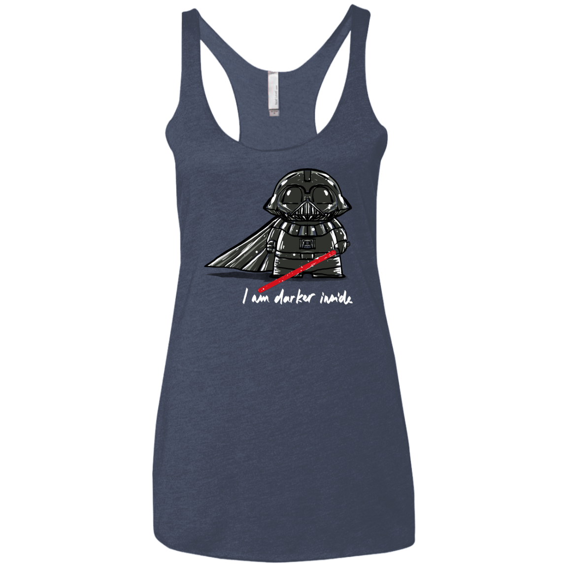 T-Shirts Vintage Navy / X-Small Darker Inside Women's Triblend Racerback Tank