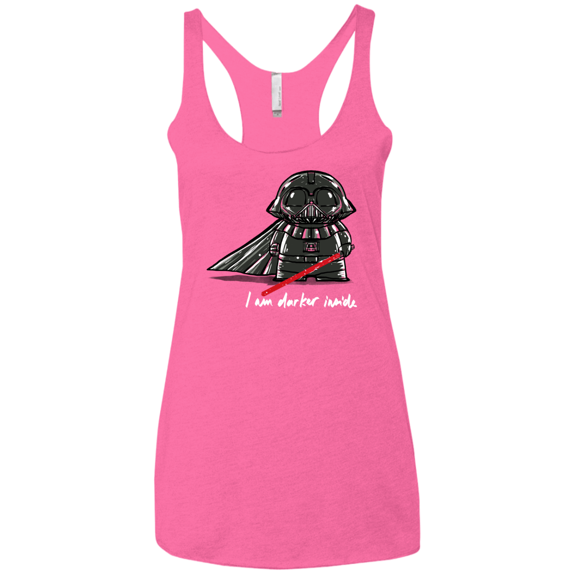 T-Shirts Vintage Pink / X-Small Darker Inside Women's Triblend Racerback Tank