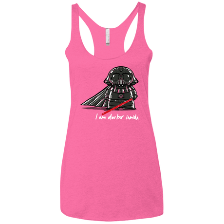T-Shirts Vintage Pink / X-Small Darker Inside Women's Triblend Racerback Tank