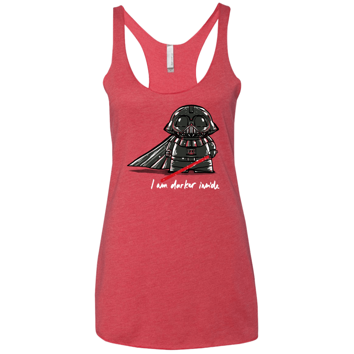 T-Shirts Vintage Red / X-Small Darker Inside Women's Triblend Racerback Tank