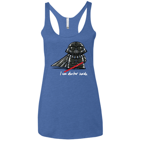 T-Shirts Vintage Royal / X-Small Darker Inside Women's Triblend Racerback Tank